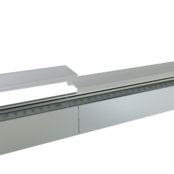 Verbinder 180° Silber für LED Profil 318 inkl. 2 Madenschrauben M5 x 4