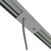 Verbinder 180° Weiß für LED Profil 318 Weiß inklusive 2 Madenschrauben M5 x 4
