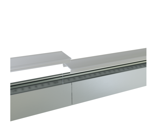 Verbinder 180° Weiß für LED Profil 318 Weiß inklusive 2 Madenschrauben M5 x 4