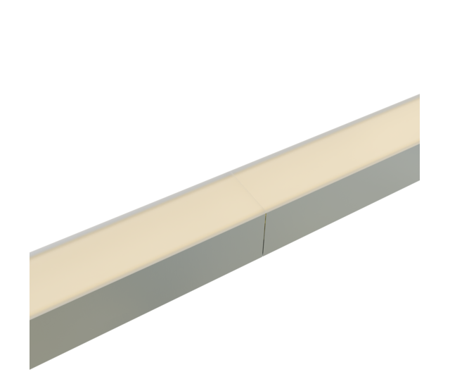 Verbinder 180° Weiß für LED Profil 318 Weiß inklusive 2 Madenschrauben M5 x 4