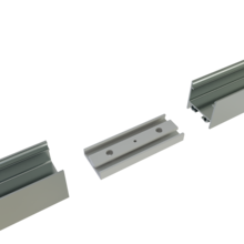 Verbinder 180° Schwarz für LED Profil 318Schwarz