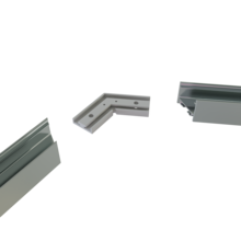 Verbinder 120° Silber für LED Profil 318Silber