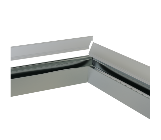 Verbinder 120° Schwarz für LED Profil 318 Schwarz inkl. 2 Madenschrauben M5 x 4