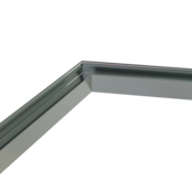 Verbinder 120° Weiß für LED Profil 318 Weiß inklusive 2 Madenschrauben M5 x 4
