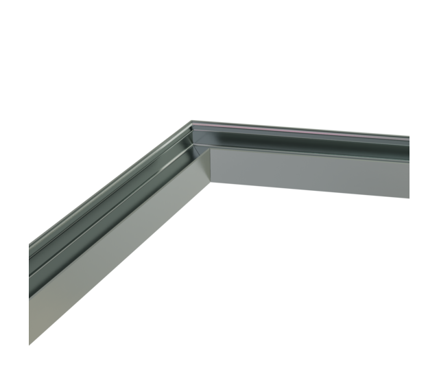 Verbinder 120° Weiß für LED Profil 318 Weiß inklusive 2 Madenschrauben M5 x 4