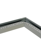 Verbinder 120° Weiß für LED Profil 318 Weiß inklusive 2 Madenschrauben M5 x 4