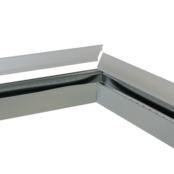 Verbinder 120° Weiß für LED Profil 318 Weiß inklusive 2 Madenschrauben M5 x 4