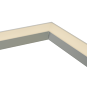 Verbinder 120° Weiß für LED Profil 318 Weiß inklusive 2 Madenschrauben M5 x 4