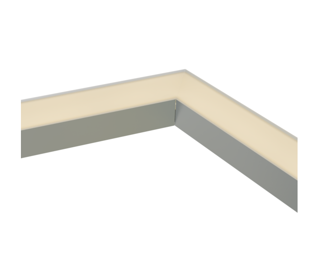 Verbinder 120° Weiß für LED Profil 318 Weiß inklusive 2 Madenschrauben M5 x 4