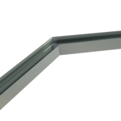 Verbinder 135° Silber für LED Profil 318 Silber inkl. 2 Madenschrauben M5 x 4