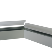 Verbinder 135° Silber für LED Profil 318 Silber inkl. 2 Madenschrauben M5 x 4