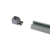 Endkappe mit Kabeldurchführung hinten für LED Aluminiumprofil 318ALU, 20 mm Breite, IP20, passend für LED Profil 20 mm, inkl. Montagezubehör