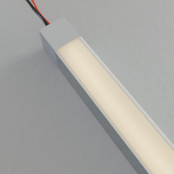 Endkappe mit Kabeldurchführung hinten für LED Aluminiumprofil 318Weiss, 20 mm Breite, IP20, passend für LED Profil 20 mm, inkl. Montagezubehör