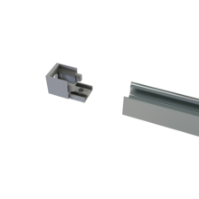 Endkappe mit Kabeldurchführung hinten für LED Aluminiumprofil 318Schwarz