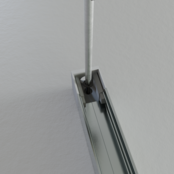 Endkappe mit Kabeldurchführung hinten für LED Aluminiumprofil 318Schwarz, 20 mm Breite, IP20, passend für LED Profil 20 mm, inkl. Montagezubehör