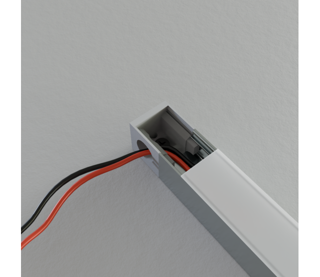 Endkappe mit Kabeldurchführung links für LED Aluminiumprofil 318Weiss, 20 mm Breite, IP20, passend für LED Profil 20 mm, inkl. Montagezubehör Endkappe mit Kabeldurchführung links für LED Aluminiumprofil 318Weiss, 20 mm Breite, IP20, passend für LED Profil 20 mm, inkl. Montagezubehör