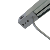 Endkappe mit Kabeldurchführung links für LED Aluminiumprofil 318Schwarz, 20 mm Breite, IP20, passend für LED Profil 20 mm, inkl. Montagezubehör Endkappe mit Kabeldurchführung links für LED Aluminiumprofil 318Schwarz, 20 mm Breite, IP20, passend für LED Profil 20 mm, inkl. Montagezubehör