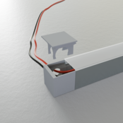 Endkappe mit Kabeldurchführung rechts für LED Aluminiumprofil 318ALU, 20 mm Breite, IP20, passend für LED Profil 20 mm, inkl. Montagezubehör Endkappe mit Kabeldurchführung rechts für LED Aluminiumprofil 318ALU, 20 mm Breite, IP20, passend für LED Profil 20 mm, inkl. Montagezubehör