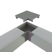 Eckverbinder 90° Silber für LED Profil XL306Silber incl 2 madenschrauben M5 x 4 Eckverbinder 90° Silber für LED Profil XL306Silber incl 2 madenschrauben M5 x 4