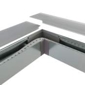 Eckverbinder 90° Schwarz für LED Profil XL306 inkl. 2 Madenschrauben M5 x 4