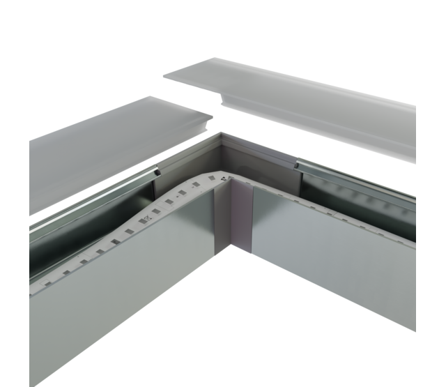 Eckverbinder 90° Schwarz für LED Profil XL306 inkl. 2 Madenschrauben M5 x 4