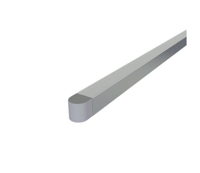 Endkappe Weiss mit Kabeldurchführung unten für LED Aluminiumprofil XL306Weiss, 20 mm Breite, IP20, passend für LED Profil 20 mm, inkl. Montagezubehör - Copy