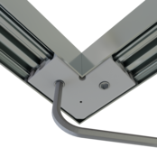 Verbinder 90° Schwarz für LED Profil XL306Schwarz incl 2 madenschrauben M5 x 4 Verbinder 90° Schwarz für LED Profil XL306Schwarz incl 2 madenschrauben M5 x 4