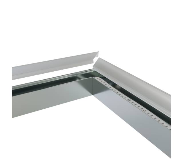 90° Verbinder Schwarz für LED Profil XL306Schwarz inklusive 2 Madenschrauben M5 x 4