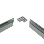 Verbinder 90° Silber für LED Profil XL306Silber incl 2 madenschrauben M5 x 4 Verbinder 90° Silber für LED Profil XL306Silber incl 2 madenschrauben M5 x 4