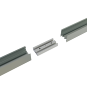 Verbinder 180° Weiß für LED-Profil XL306 Weiß inkl. 2 Madenschrauben M5 x 4