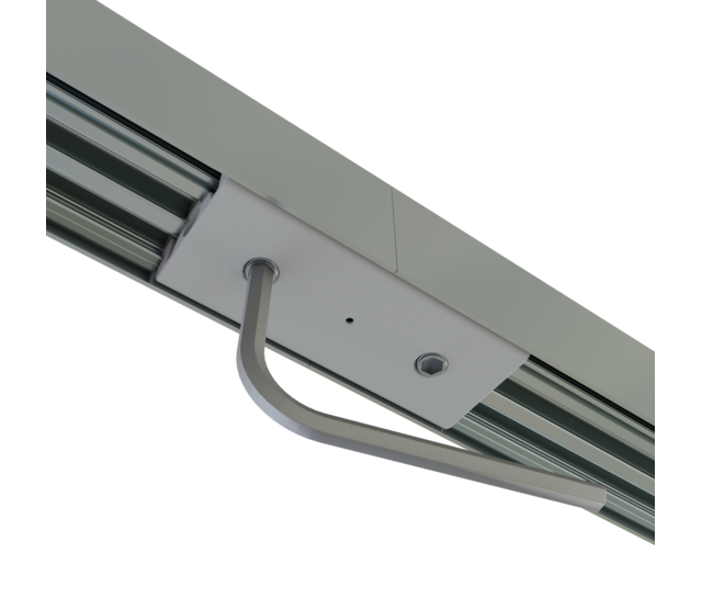 Verbinder 180° Weiß für LED-Profil XL306 Weiß inkl. 2 Madenschrauben M5 x 4