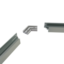 Verbinder 120° Silber für LED Profil XL306Silber