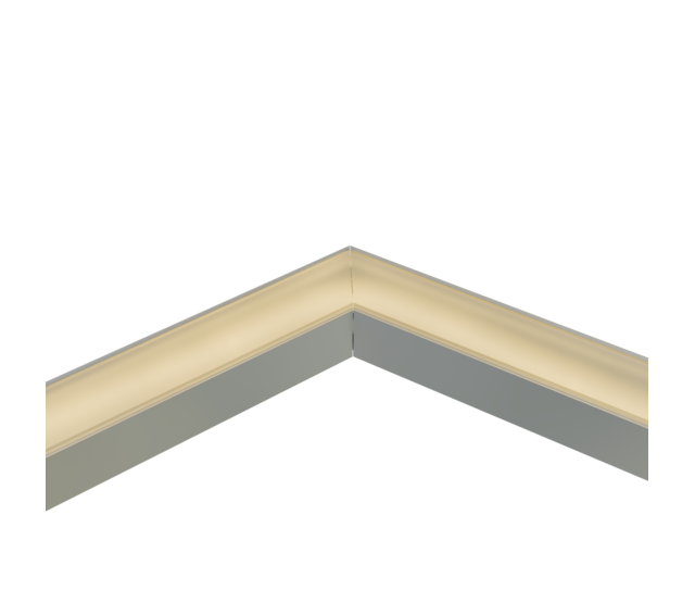 Verbinder 120° Weiß für LED Profil XL306Weiß inklusive 2 Madenschrauben M5 x 4