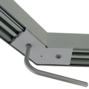 Verbinder 135° Silber für LED Profil XL306Silber incl 2 madenschrauben M5 x 4 Verbinder 135° Silber für LED Profil XL306Silber incl 2 madenschrauben M5 x 4