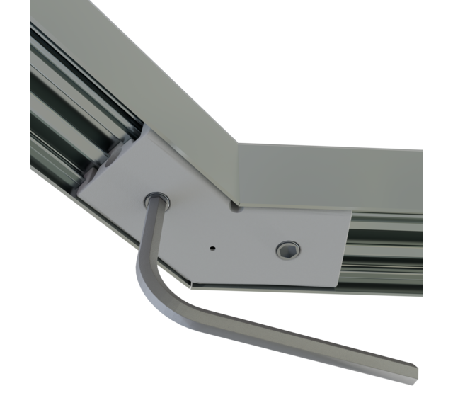 Verbinder 135° Silber für LED Profil XL306Silber incl 2 madenschrauben M5 x 4 Verbinder 135° Silber für LED Profil XL306Silber incl 2 madenschrauben M5 x 4