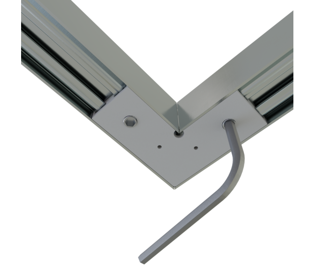 Verbinder 90°° Silber für LED Profil 302alu inkl. 2 madenschrauben M5 x 4 Verbinder 90°° Silber für LED Profil 302alu inkl. 2 madenschrauben M5 x 4