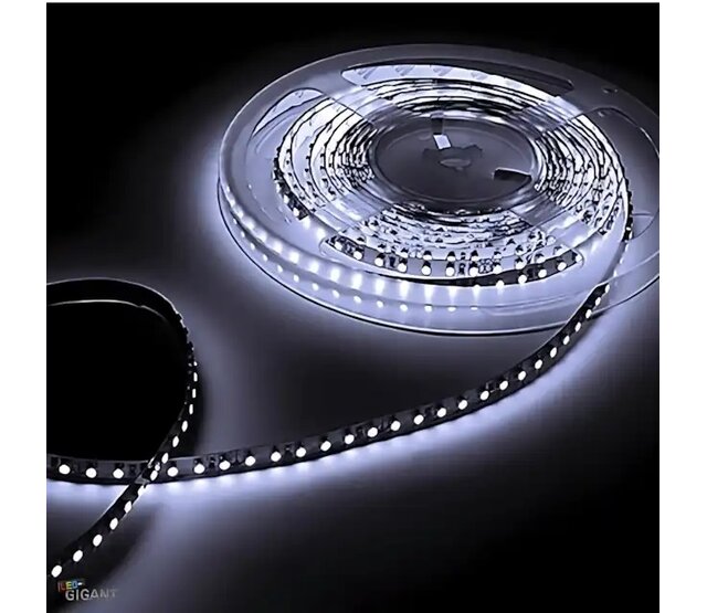 LED Streifen 12V 6000K Kaltweiß 12W 1260LM 60LED/m IP20 5m – Energieeffizienter LED-Leuchtstreifen für Innenräume, 5 Meter lang, 60 LEDs pro Meter, 1260 Lumen, 6000 Kelvin Kaltweiß, 12 Watt, IP20 Schutzklasse