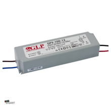LED-Netzteil 100 Watt 12 Volt 8,33 Ampere – IP67 wasserdicht – GLP GPV-100-12 – Konstantspannungsquelle für LED-Streifen & Beleuchtung – 12V DC Ausgang – Robustes Gehäuse
