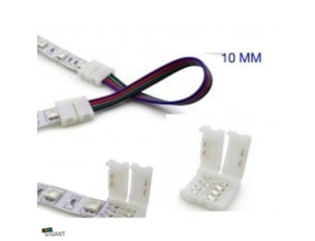 RGB LED Streifen Verbinder mit Kabel 10mm zweiseitig - IP20