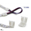LED-Streifenverbinder Luksus 10mm 2-seitiges RGB LED Streifen Verbindungsstück mit Kabel – IP20, für flexible LED Streifen, 10 mm Breite, beidseitig anschließbar, ideal für Innenanwendungen