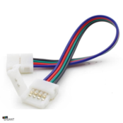 10mm 2-seitiges RGB LED Streifen Verbindungsstück mit Kabel – IP20, für flexible LED Streifen, 10 mm Breite, beidseitig anschließbar, ideal für Innenanwendungen 10mm 2-seitiges RGB LED Streifen Verbindungsstück mit Kabel – IP20, für flexible LED Streifen, 10 mm Breite, beidseitig anschließbar, ideal für Innenanwendungen
