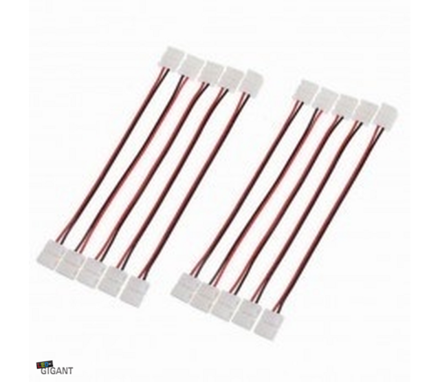 2-seitiger LED-Streifen Steckverbinder mit Kabel 8mm Breite - IP20 Schutzklasse - für LED-Beleuchtung - einfache Montage - 8mm Breite - technische Anschlussicherheit 2-seitiger LED-Streifen Steckverbinder mit Kabel 8mm Breite - IP20 Schutzklasse - für LED-Beleuchtung - einfache Montage - 8mm Breite - technische Anschlussicherheit