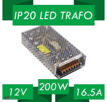 200W LED-Netzteil 12V 16,5A für LED-Streifen – IP20 Schutzklasse, Konstantspannung, 230V AC Eingang, ideal für Innenbeleuchtung