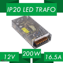 LED Netzteil 200W 12V 16,5A Trafo für LED Streifen – IP20