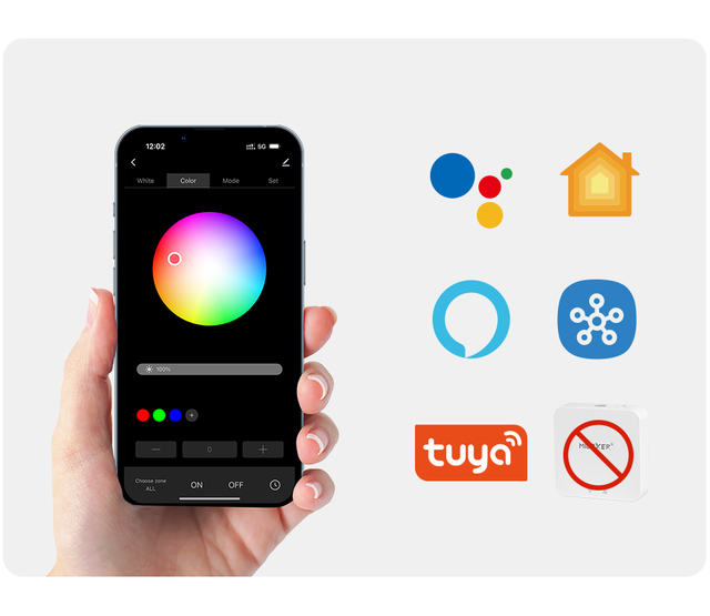 Matter 5-in-1 over wifi LED Controller – Smarte LED-Steuerung für LED-Streifen Matter 5-in-1 over wifi LED Controller – Smarte LED-Steuerung für LED-Streifen