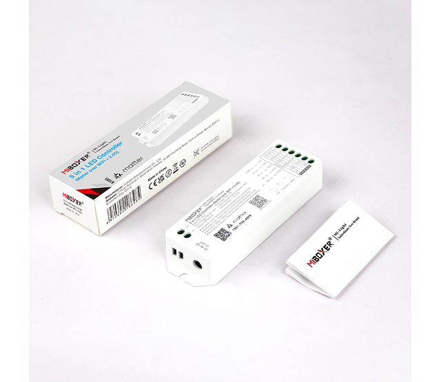 Matter 5-in-1 over wifi LED Controller – Smarte LED-Steuerung für LED-Streifen Matter 5-in-1 over wifi LED Controller – Smarte LED-Steuerung für LED-Streifen