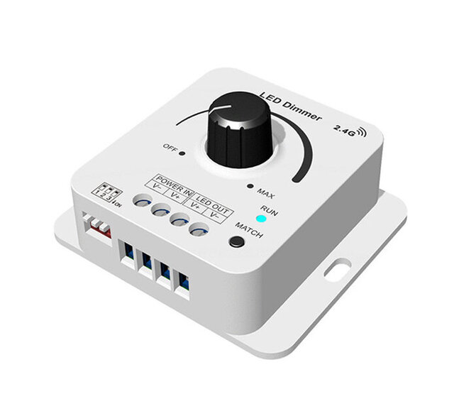 LED-Drehdimmer 12V/24V/36V/48V 8A - V1-KS LED-Drehdimmer 12V/24V/36V/48V 8A - V1-KS