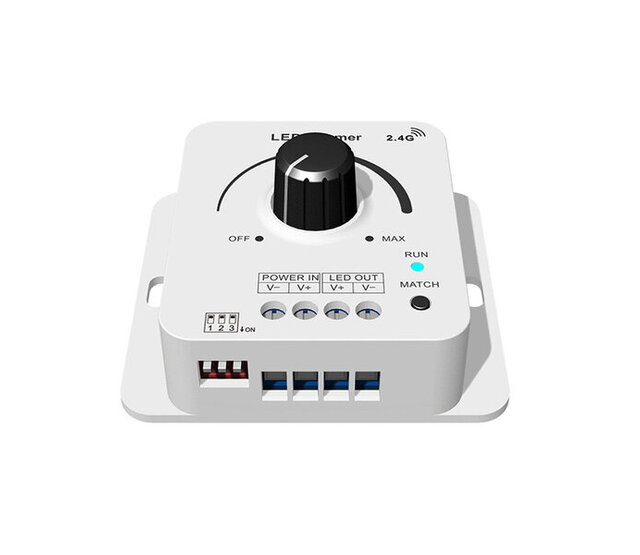 LED-Drehdimmer 12V/24V/36V/48V 8A - V1-KS LED-Drehdimmer 12V/24V/36V/48V 8A - V1-KS