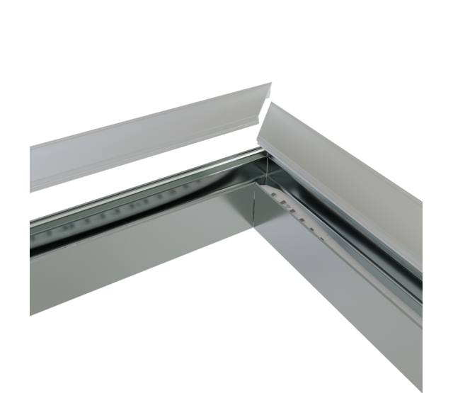 T-Verbinder 90° Silber für LED-Profil 318alu inkl. 2 Madenschrauben M5 x 4