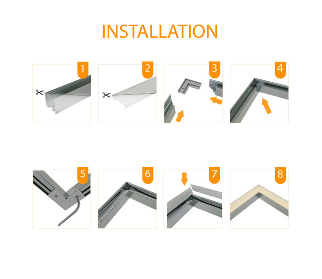 T-Verbinder 90° Silber für LED-Profil 318alu inkl. 2 Madenschrauben M5 x 4